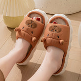 Open Toe Couple Indoor Non-slip Linen Slippers