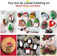 12 Colors Paint Pen Waterproof Metal Permanent Ink Art Marker Pen for Rock Wood Metal Plastic Glass Graffti Ceramic Car DIY