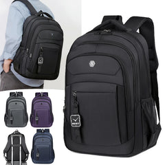 Casual Oxford Backpack Multiple Pockets Business Backpack College Student Large Capacity School Bag Men's Simple Laptop Backpack