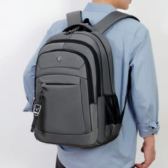 Casual Oxford Backpack Multiple Pockets Business Backpack College Student Large Capacity School Bag Men's Simple Laptop Backpack