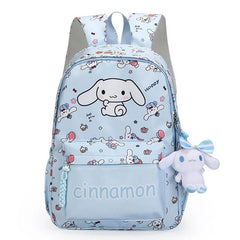 2pcs Hello Kittys Anime Backpack, Kuromis Cinnamorolls Backpack With Wallet Charm, Kids Girl Casual Travel Commute Knapsack