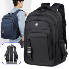 Casual Oxford Backpack Multiple Pockets Business Backpack College Student Large Capacity School Bag Men's Simple Laptop Backpack