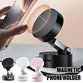 Vacuum Adsorption Magnetic Suction Cup Phone Mount Double Sided Hands-Free Magnetic Cell Phone Holder For Car/Gym/Mirror/Smoot