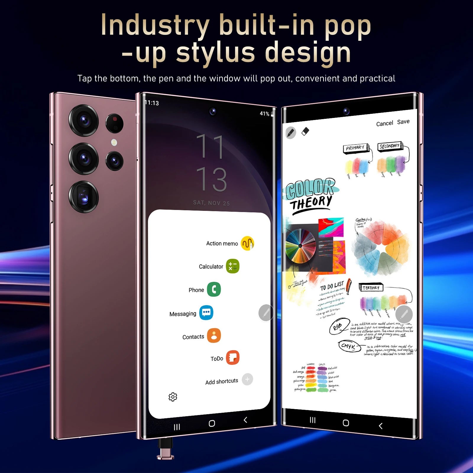 S24 Ultra 16GB+1TB High Speed Storage Combination Mobile Phone 7.3 Inch Large View Frame Dual Card Unlocked Smartphone