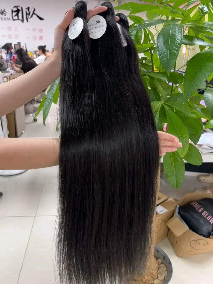 Natural Wave Raw Cambodian Hair Bundles Straight Unprocessed Vietnamese Hair Human Remy Burmese Curly Raw Hair Bundles Wholesale
