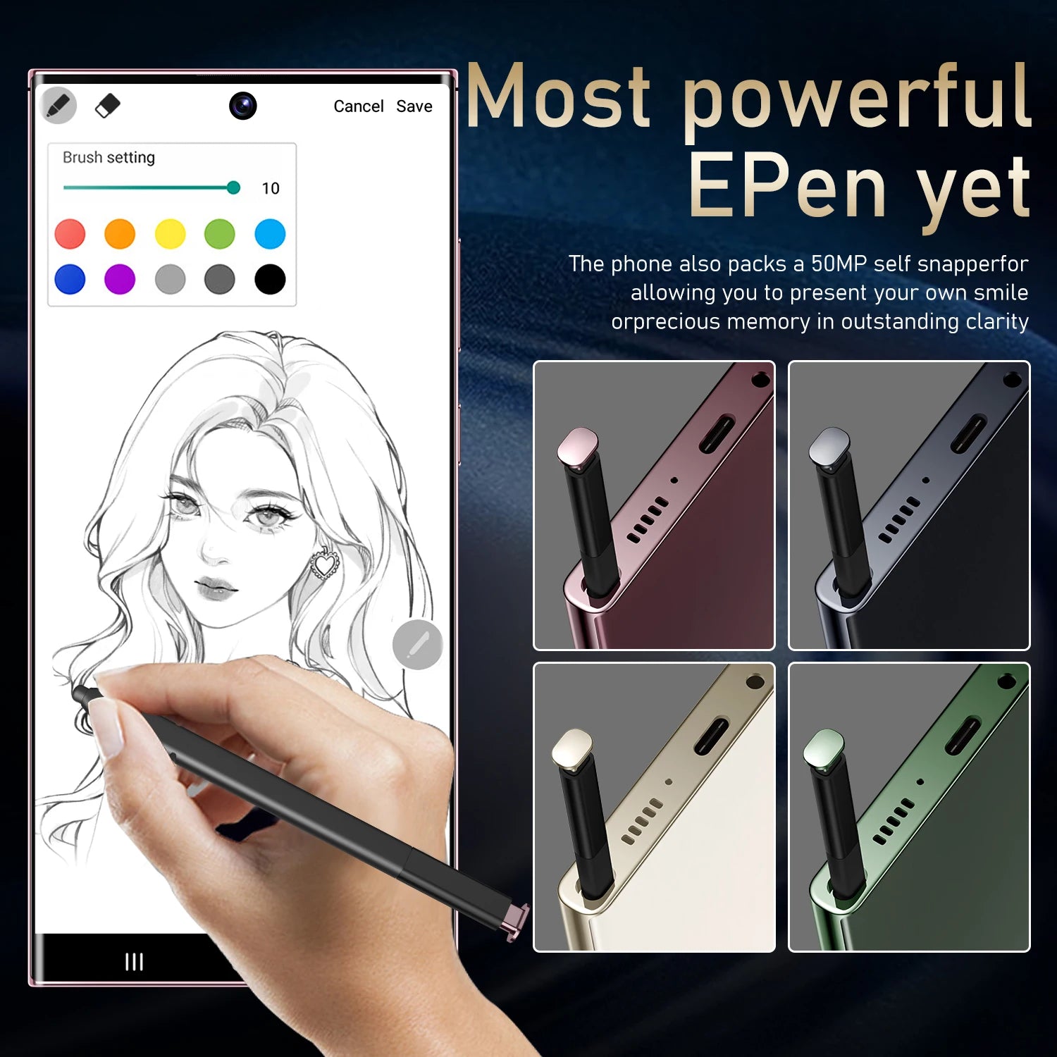 S24 Ultra 16GB+1TB High Speed Storage Combination Mobile Phone 7.3 Inch Large View Frame Dual Card Unlocked Smartphone