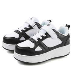 New Children's Light up Lamp Factory Soft Bottom Colorful Shine Mesh Comfortable Adjustable Lights Kids Light Rollerskate Shoes