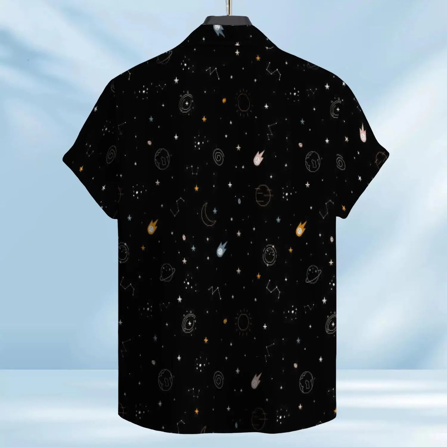 Kids Adults Galaxy Print Hawaiian Hawaiian Aloha shirt Space Theme man Hawaiian Aloha shirt