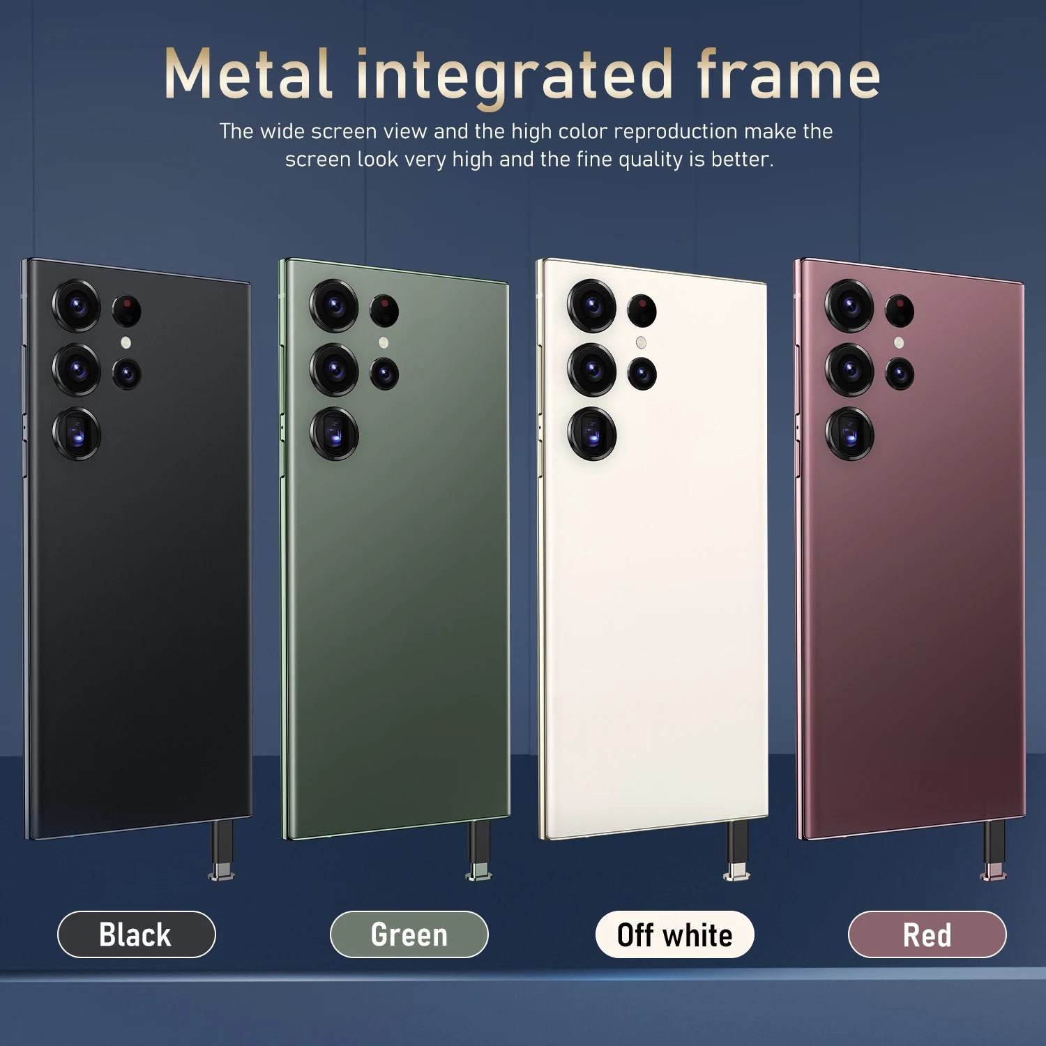 S24 Ultra 16GB+1TB High Speed Storage Combination Mobile Phone 7.3 Inch Large View Frame Dual Card Unlocked Smartphone