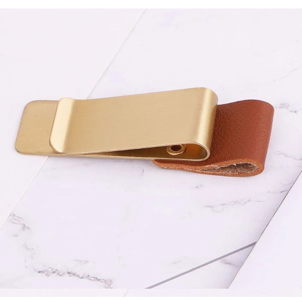 Pen Loop For Notebook Retro Leather Journal Notebook Pencil Holder Bookmark With Metal Clip Clip De BolíGrafo De Metal Con Cuero