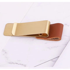 Pen Loop For Notebook Retro Leather Journal Notebook Pencil Holder Bookmark With Metal Clip Clip De BolíGrafo De Metal Con Cuero