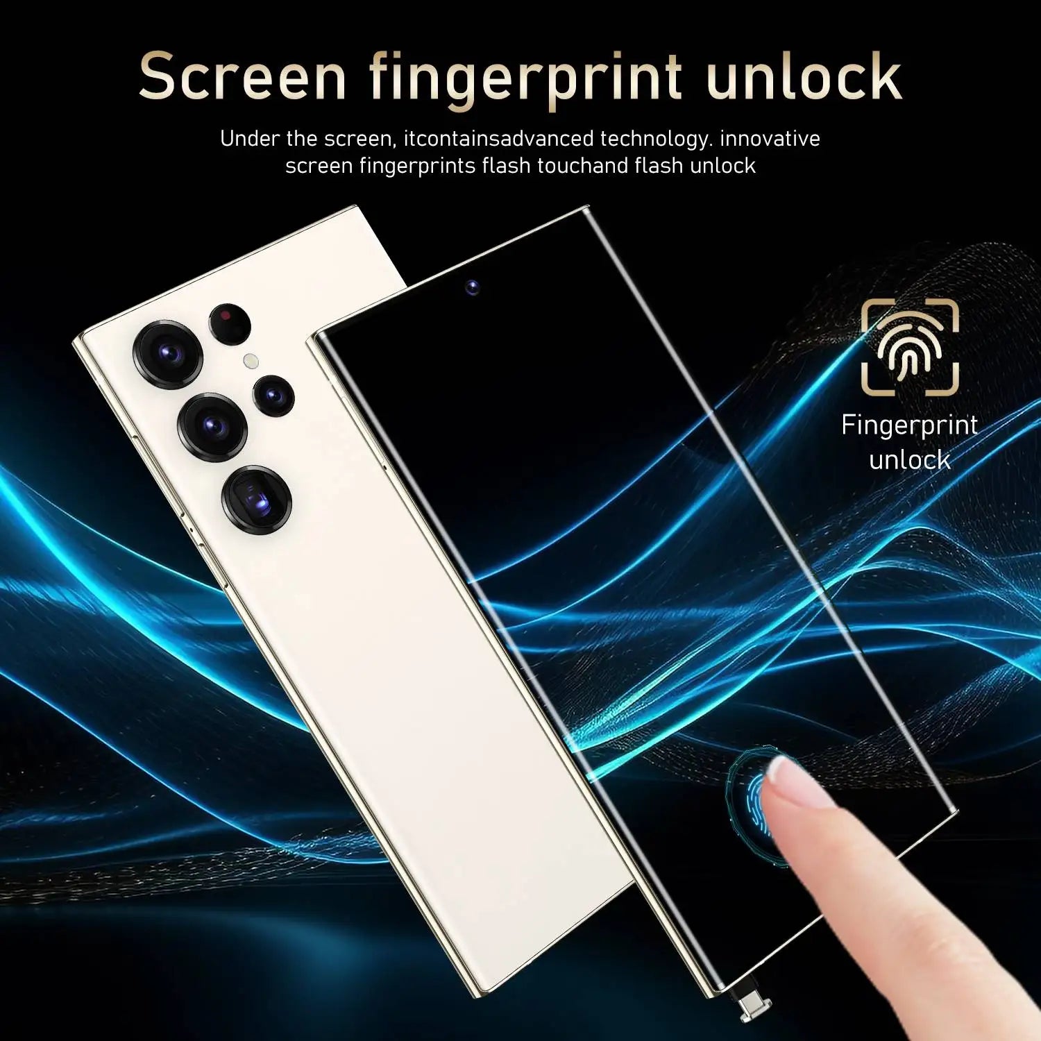 S24 Ultra 16GB+1TB High Speed Storage Combination Mobile Phone 7.3 Inch Large View Frame Dual Card Unlocked Smartphone