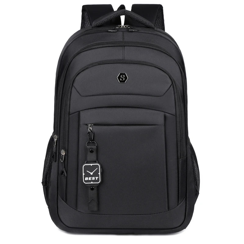 Casual Oxford Backpack Multiple Pockets Business Backpack College Student Large Capacity School Bag Men's Simple Laptop Backpack