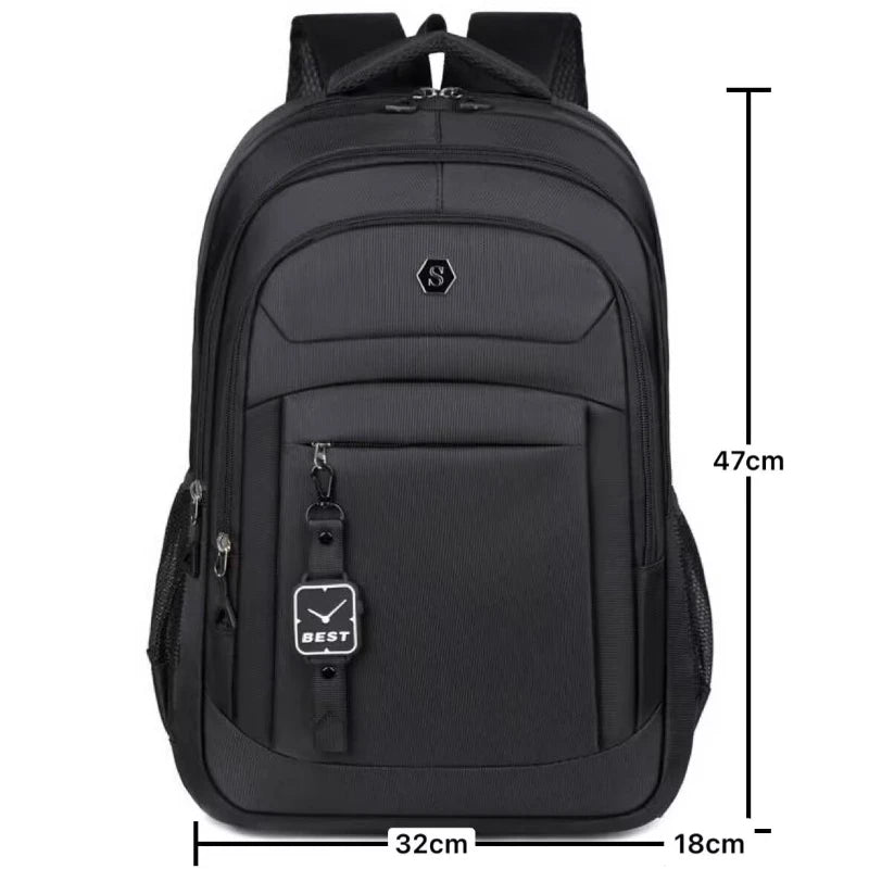 Casual Oxford Backpack Multiple Pockets Business Backpack College Student Large Capacity School Bag Men's Simple Laptop Backpack