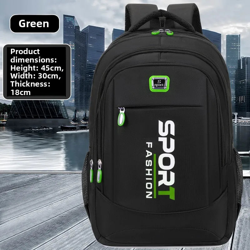 Men's Large Capaci Bapa Casual Simple Sle Climbing Bag Busin Travel Cuter Bag High School College Student Book Bag