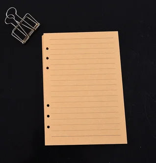 A5 A6 A7 Crocodile Color 6 Ring Binder PU Clip-on Notebook Leather Loose Leaf Notebook Cover Notebooks Journal Stationery