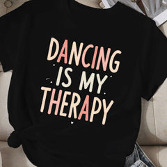 DANCING IS MY THERAPY  women's comfit t-shirt