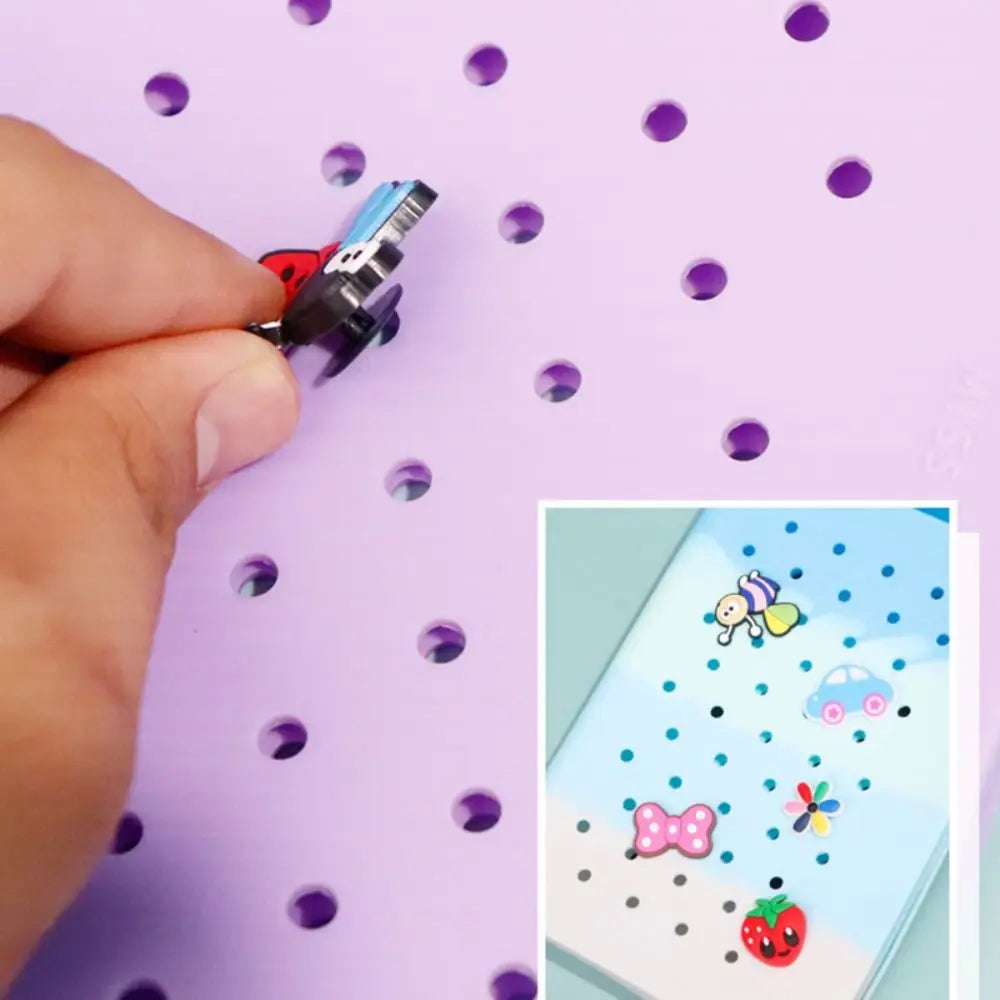 DIY Silicone Hole Pen Bag Large Capacity Pencil Case Student Stationery Organizer Dirt Resistant Multifuncional Stationery Bag