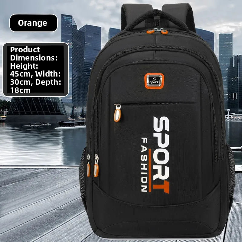 Men's Large Capaci Bapa Casual Simple Sle Climbing Bag Busin Travel Cuter Bag High School College Student Book Bag