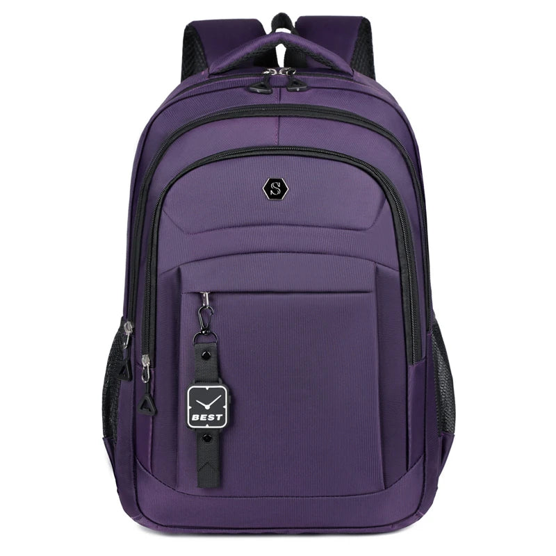 Casual Oxford Backpack Multiple Pockets Business Backpack College Student Large Capacity School Bag Men's Simple Laptop Backpack