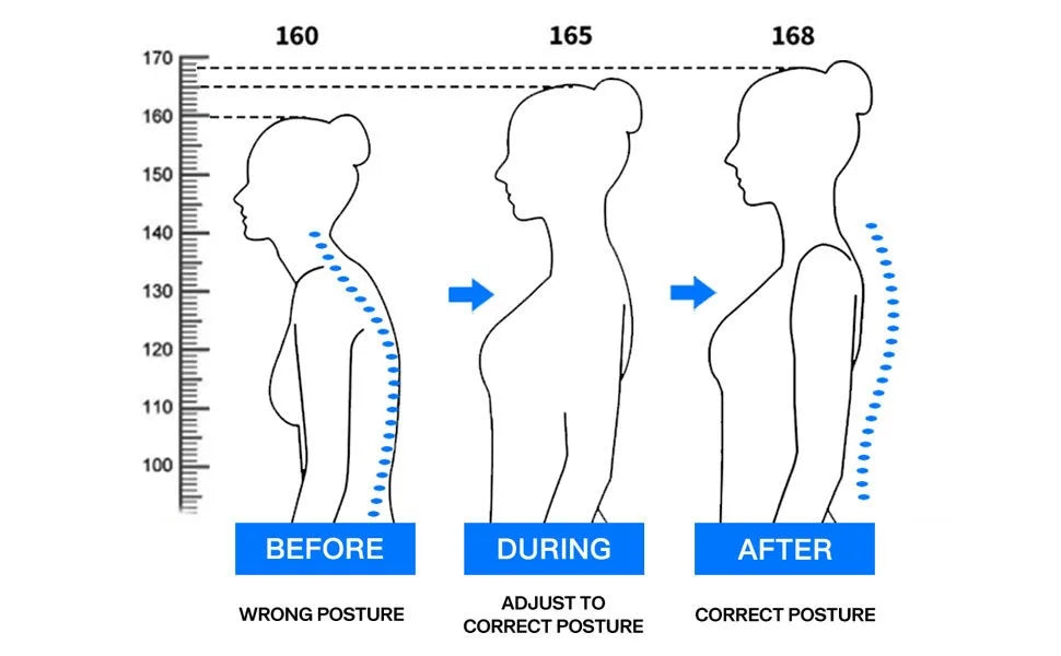 Magnetic Therapy Back Posture Corrector With Adjustable Shoulder Support For Sitting Posture Correction Breathable And Shaping