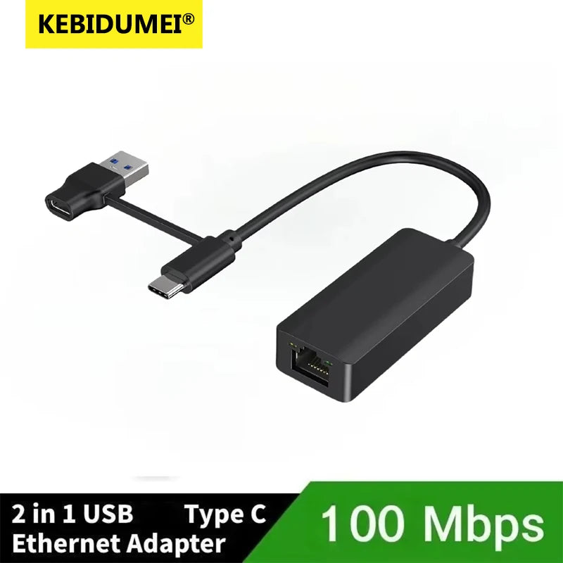 5000Mbps USB Network Card 5Gbps High Speed Wired Adapter USB3.0 Type-C to RJ45 Ethernet Converter HUB For MacBook Notebook PC
