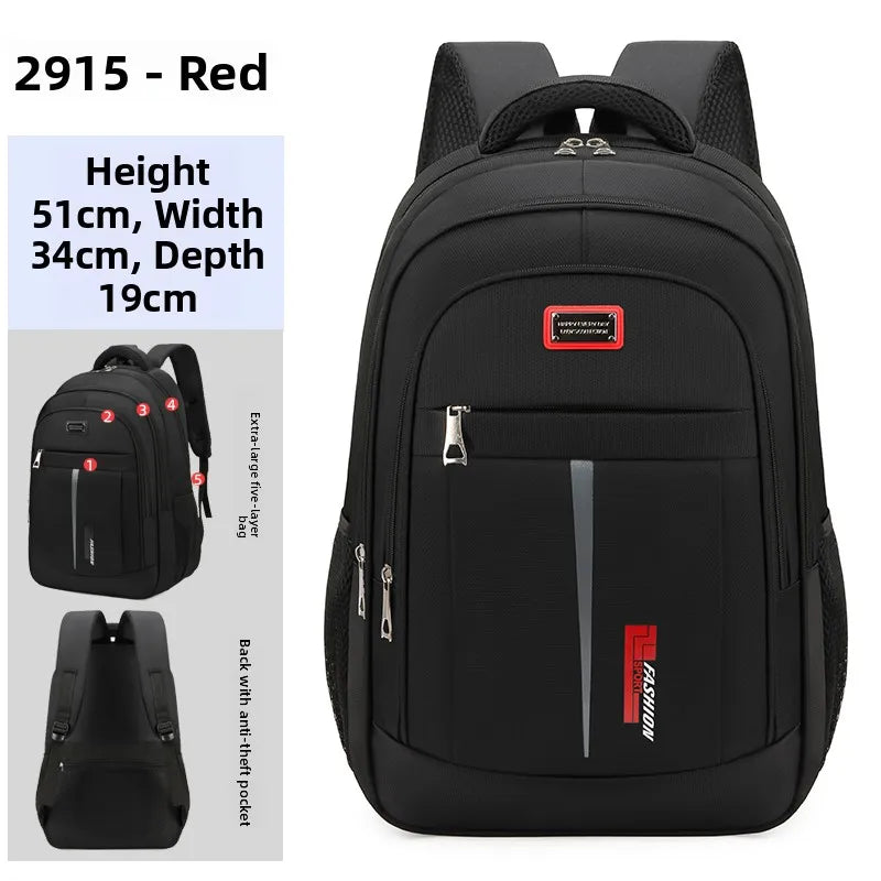 Men's Large Capaci Bapa Casual Simple Sle Climbing Bag Busin Travel Cuter Bag High School College Student Book Bag