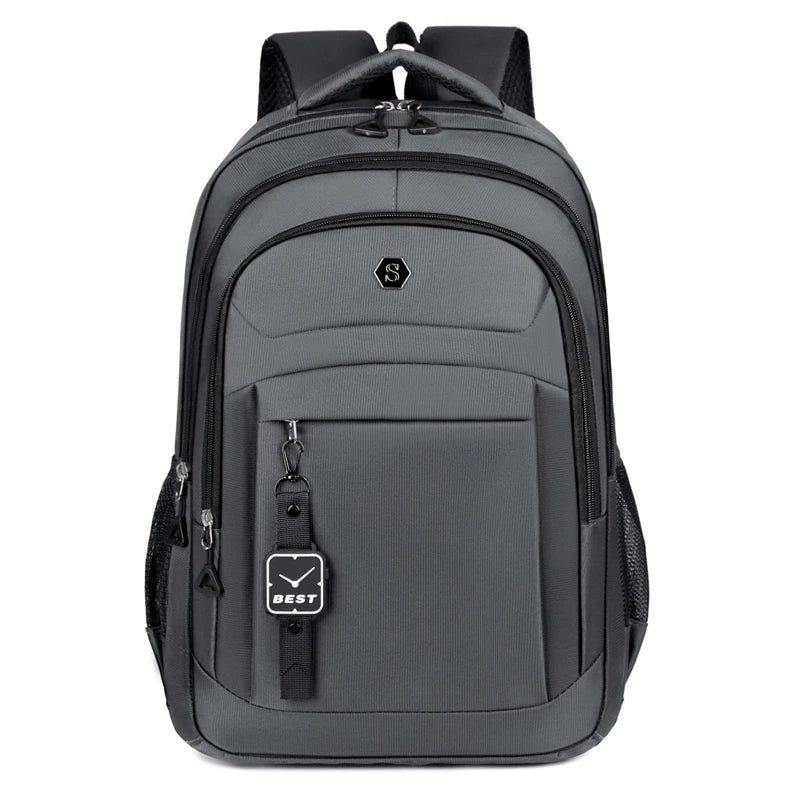 Casual Oxford Backpack Multiple Pockets Business Backpack College Student Large Capacity School Bag Men's Simple Laptop Backpack