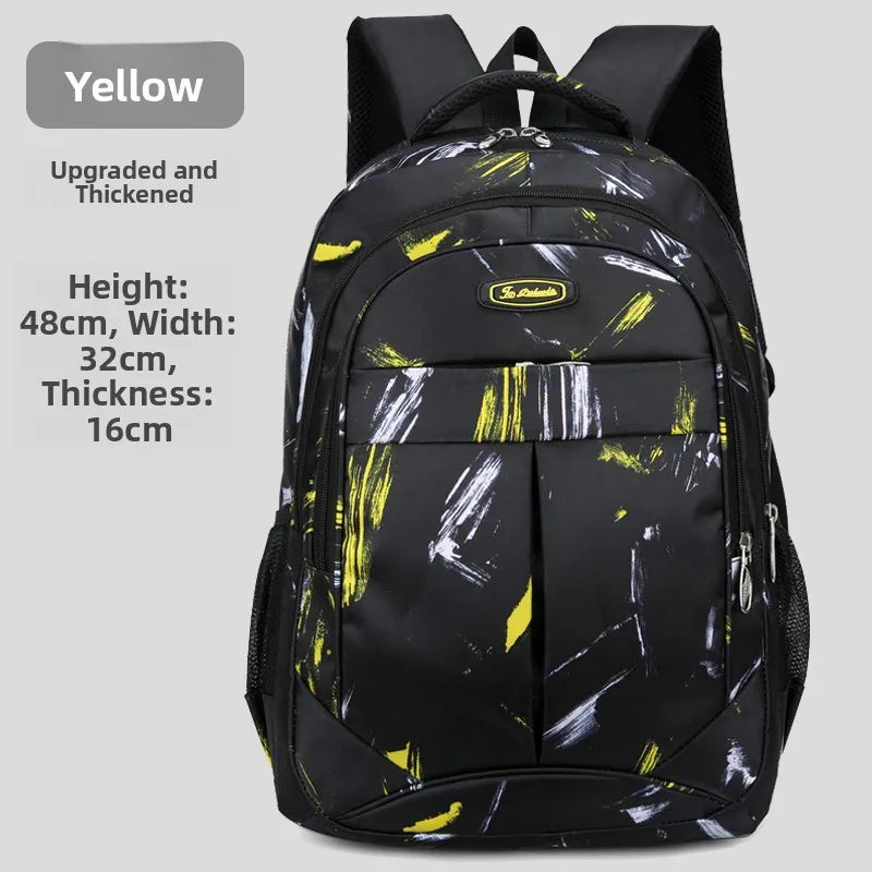 Men's Large Capaci Bapa Casual Simple Sle Climbing Bag Busin Travel Cuter Bag High School College Student Book Bag