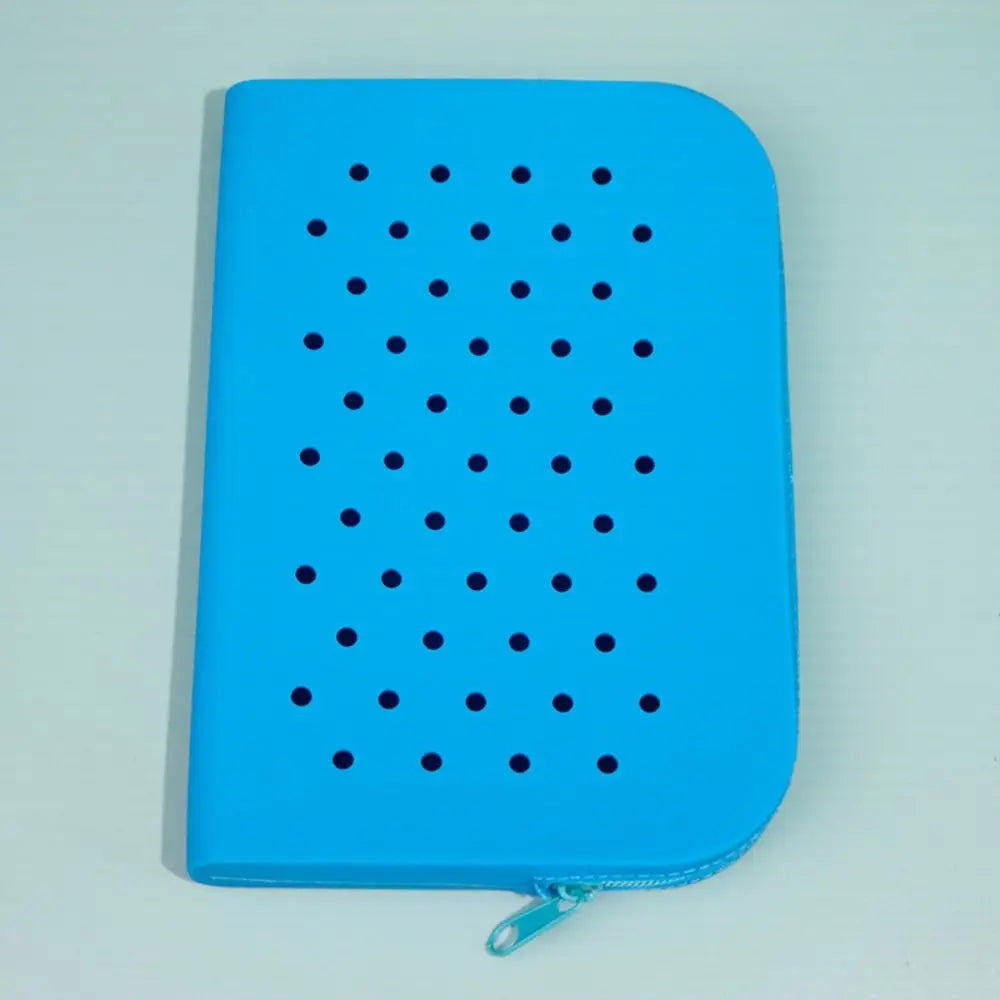 DIY Silicone Hole Pen Bag Large Capacity Pencil Case Student Stationery Organizer Dirt Resistant Multifuncional Stationery Bag