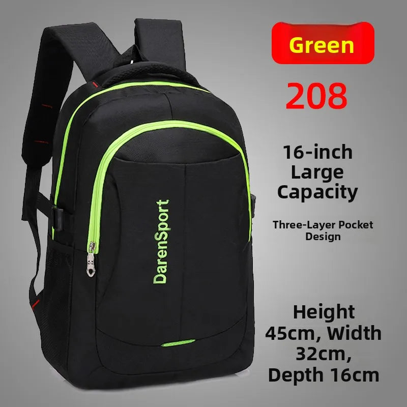 Casual Large Capaci Bapa for Men And Women Traveling High School Students Books Faion Trend Laptop Bag with Padded Ba