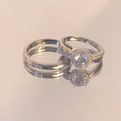 Couple Rings Niche Design Gifts For Girlfriend Simple Memorial
